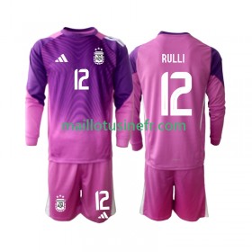 Maillot de Foot Argentine Geronimo Rulli 12 Gardien Domicile 2025 Manches Longues - Enfant